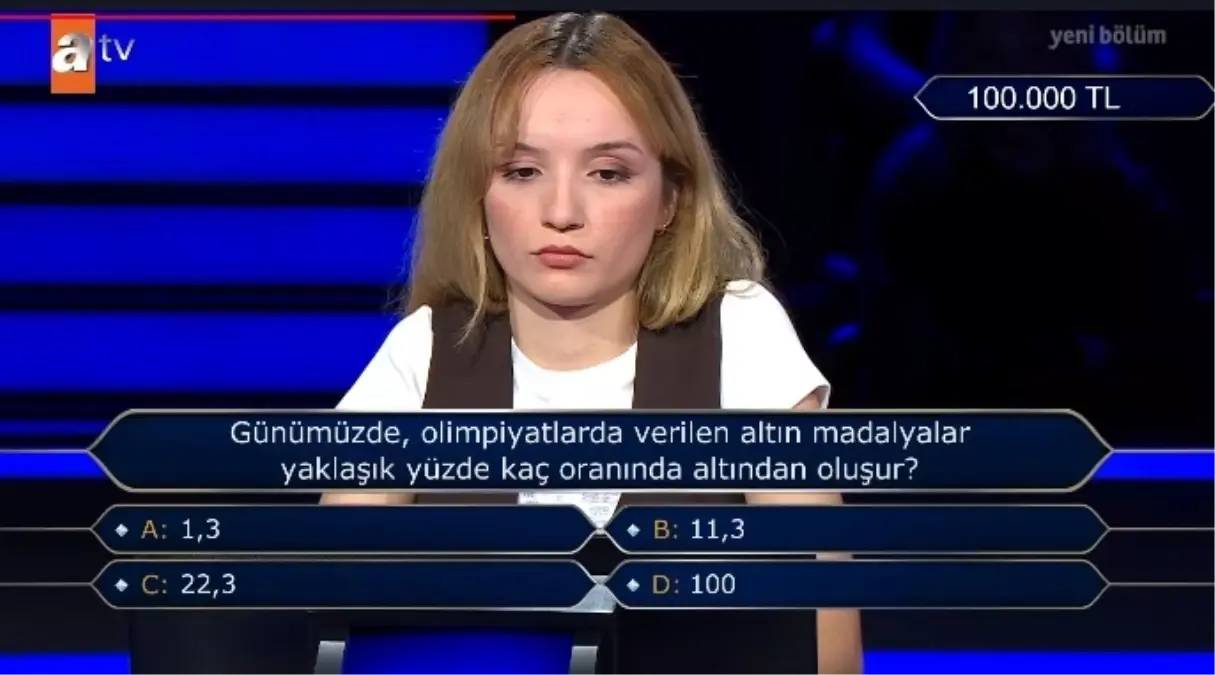 gunumuzde olimpiyatlarda verilen altin madalyalar yaklasik yuzde kac oraninda altindan olusur STmA7Q8b