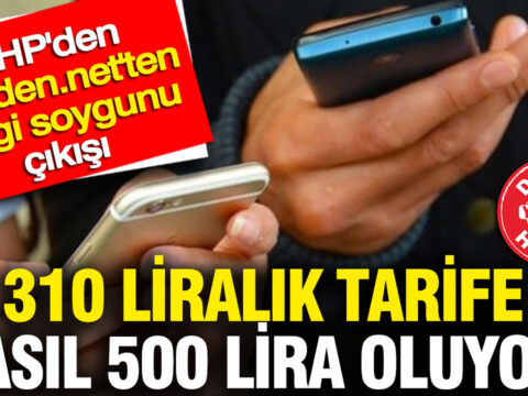 Chpden akpdennetten vergi soygunu cikisi 310 liralik tarife nasil 500 lira oluyor a2rjWx6N